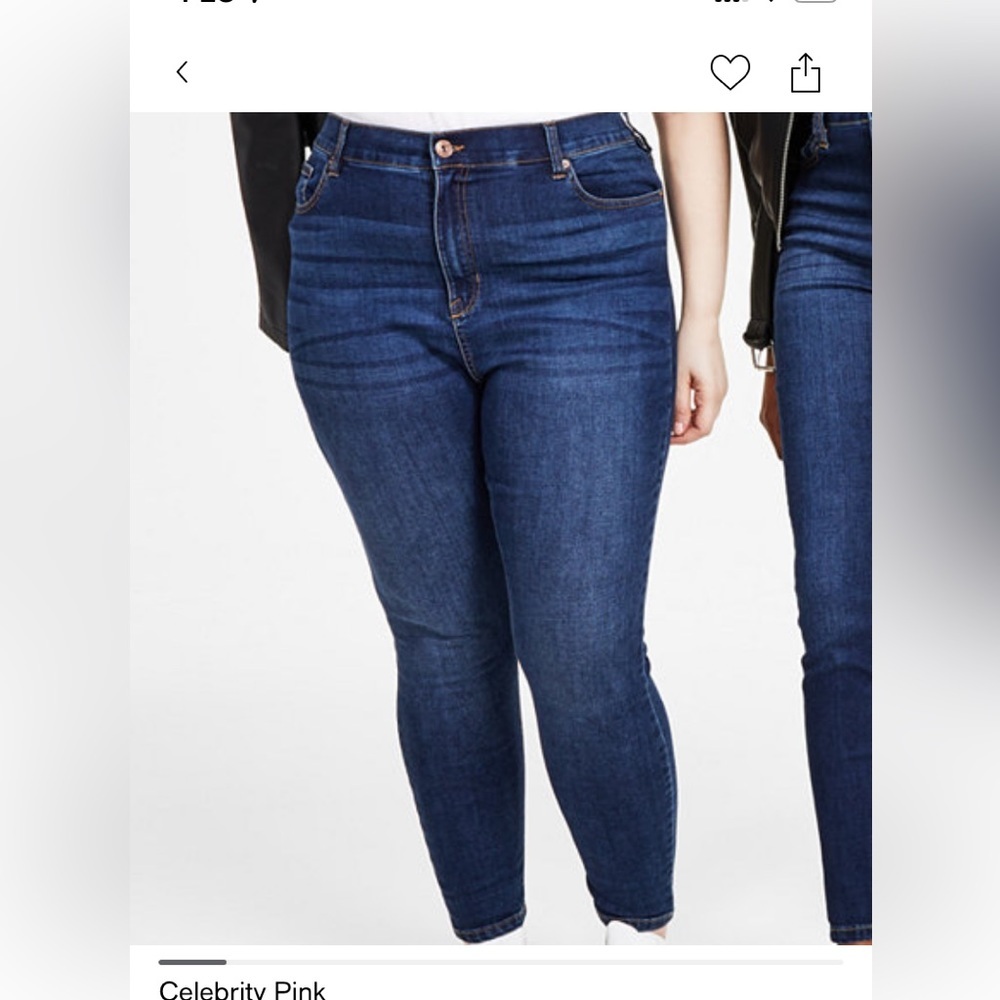 Celebrity pink jeans size 20w high rise